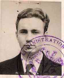 Zawodny sur ses faux papiers belges en 1942